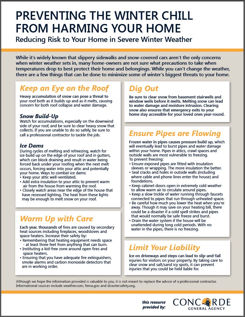 Winter Safety Printable